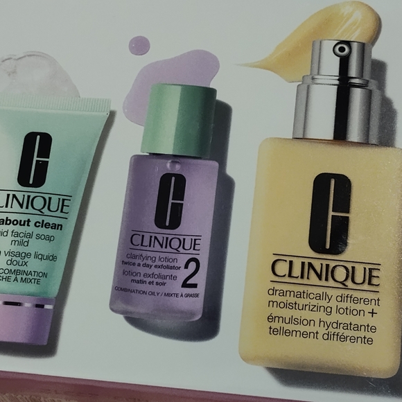 NEW!! CLINIQUE Skincare 3-Step Set - Picture 2 of 7